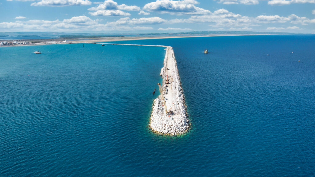 Installation of over 60000 ACCROPODE™II units in Kuantan with CLAS assistance, certified Class A Breakwater