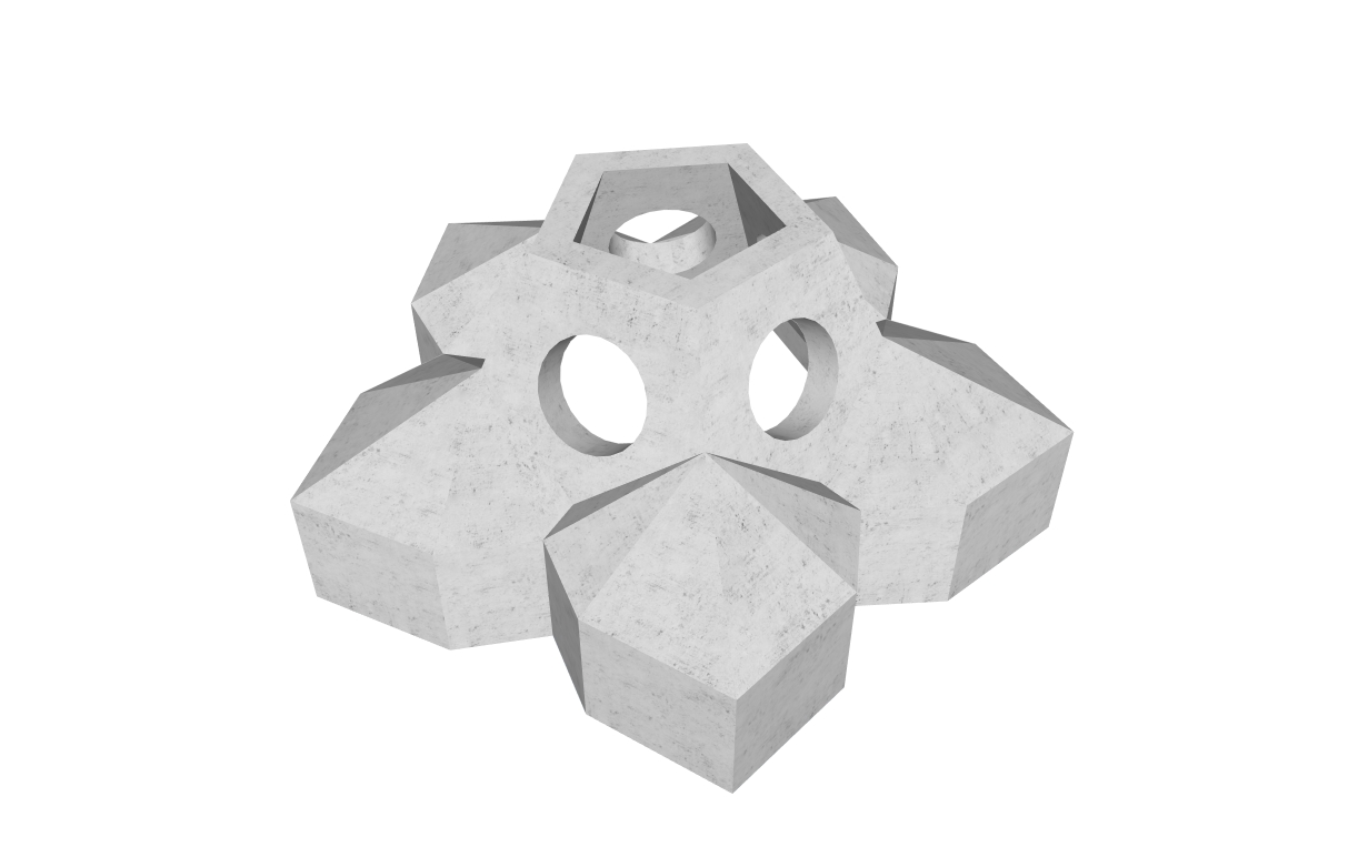 Bloc STARBLOCK™ conçu par CLAS pour renforcer la résilience côtière et protéger le littoral.