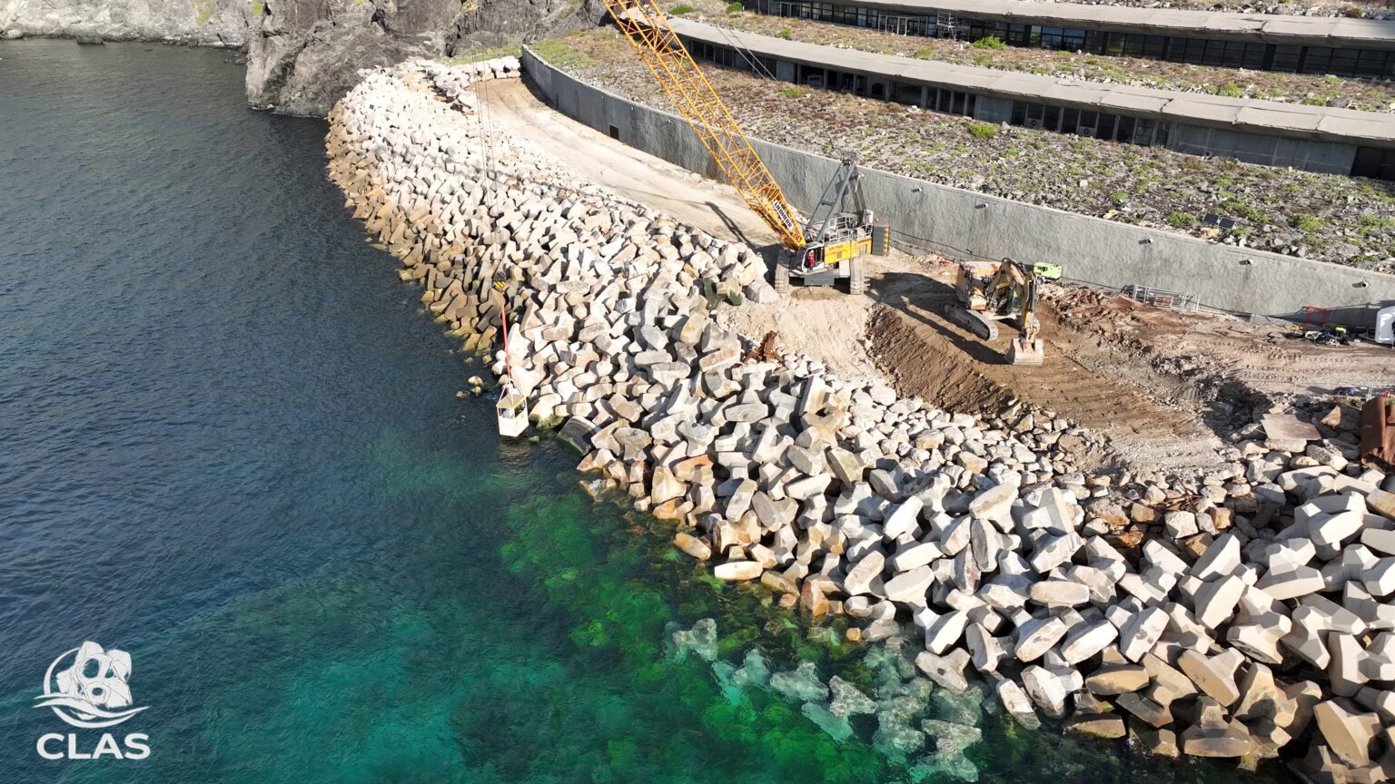 Fin de la reconstruction de la carapace de la digue du cap Sicié